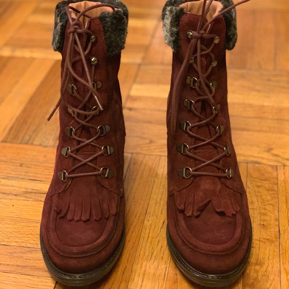 Bordeaux Eric Michael Heeled Booties